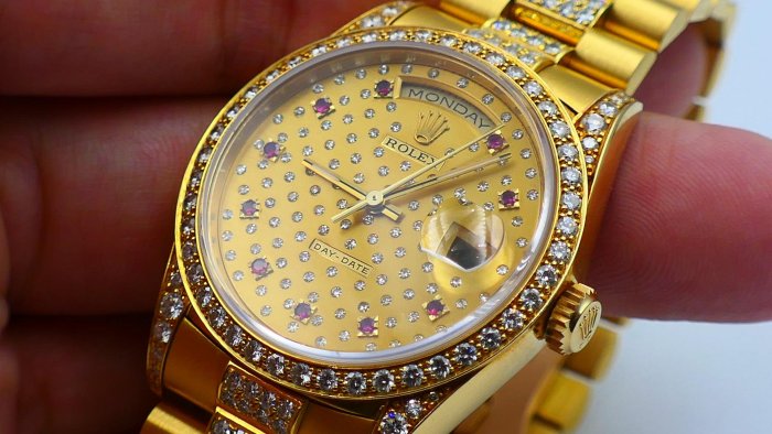 【美好時光】ROLEX勞力士18388 盒單全 Pleiades 昴宿星團紅寶石滿天星面盤!