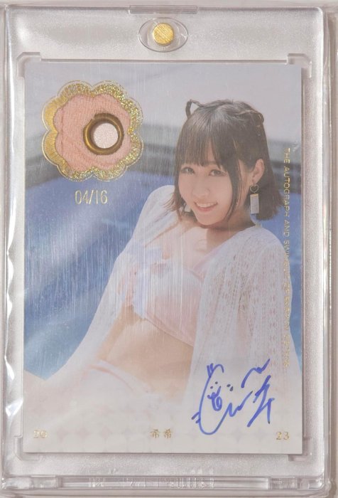 2023 Passion sisters 中信兄弟 啦啦隊女孩卡 泳裝patch用品簽名BMS05-希希04/16 限量16 （胸前扣環）