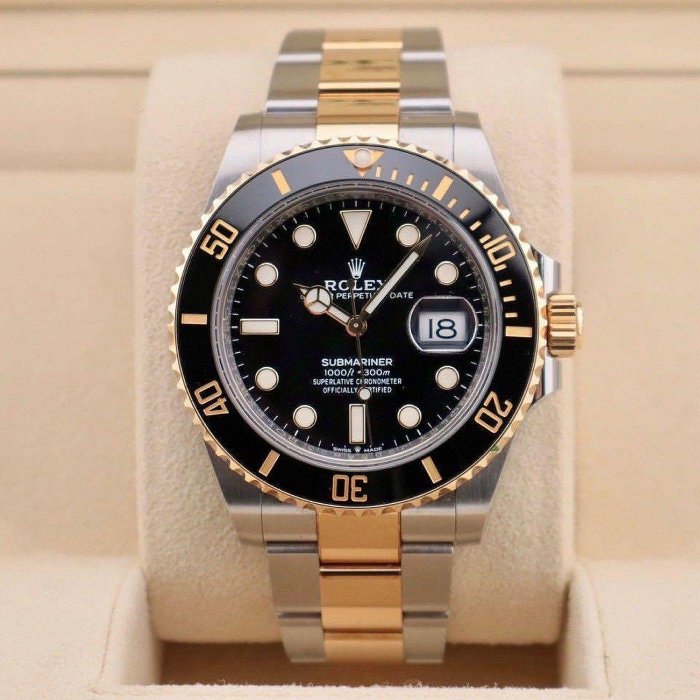 2021年保卡 ROLEX 勞力士 Submariner 潛航者 126613LN 陶瓷框 半金 黑水鬼 潛水錶 自動上鍊 41mm