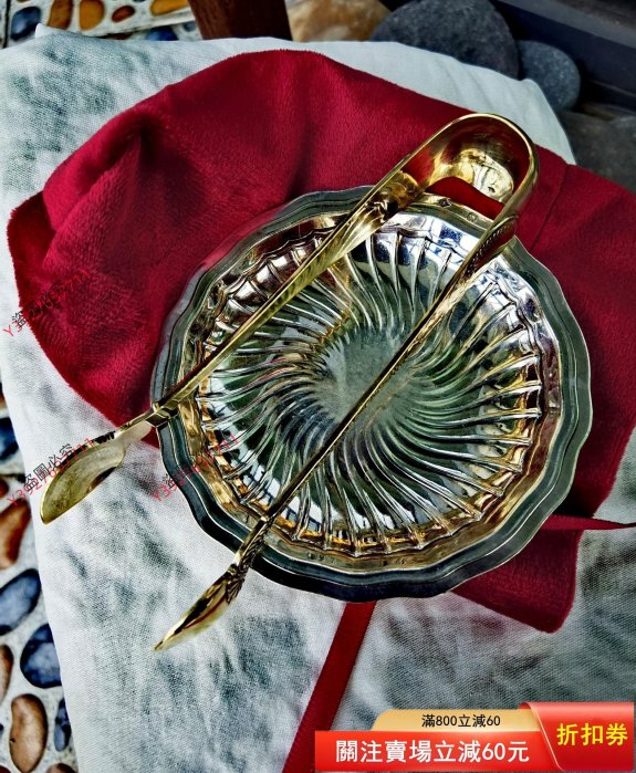 法國博藝府家Puiforcat950純銀碟子盤子 一個小盤子，大牌，愛馬仕旗下銀器品牌Puiforcat .950銀標清119763古玩 收藏 擺件【二手】