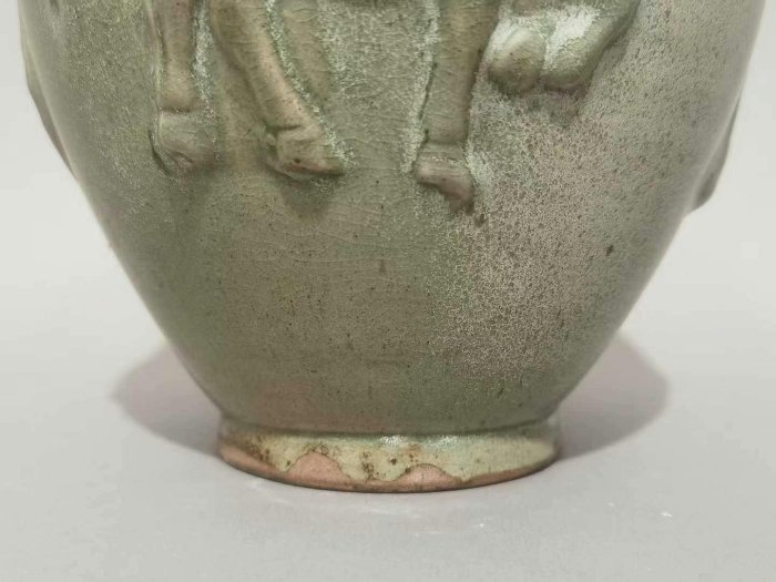 【希少品】中国宋時代　越窯蓋瓶y116 越窯蓋罐堆雕人物宋代古瓷罕見| Yahoo拍賣