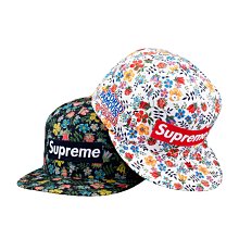 SUPREME X LIBERTY X NEW ERA 5950 FLORAL BOX LOGO 黑棒球帽| Yahoo拍賣
