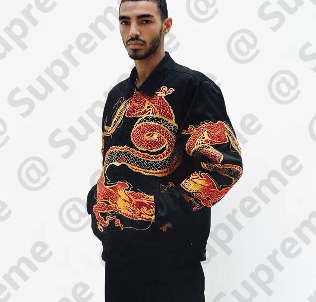 Supreme 18fw Dragon Work Jacket 龍袍刺繡夾克| Yahoo拍賣