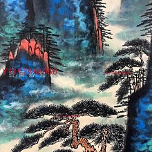 劉海粟山水立軸，純手繪，畫心尺寸134✖️67，紙本立軸裝裱，品相完好