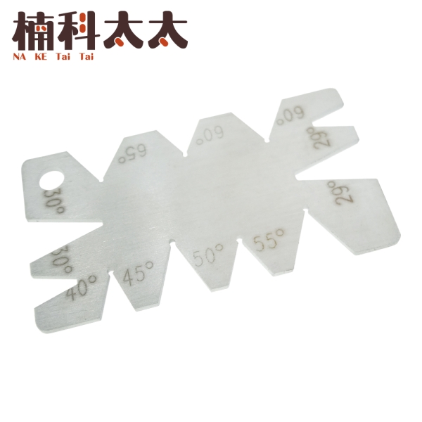不鏽鋼車刀角度板 對刀樣板 角度規 螺紋車刀量規 角度尺 車刀研磨 對弧樣板 中心角度規 AG11