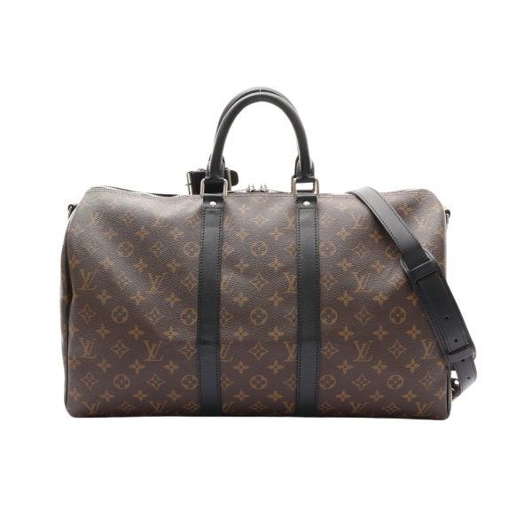 LOUIS VUITTON LV 路易威登 Keepall Bandouliere 45 兩用包 棕色 原花帆布 NO Key&Lock 【二手名牌BRAND OFF】