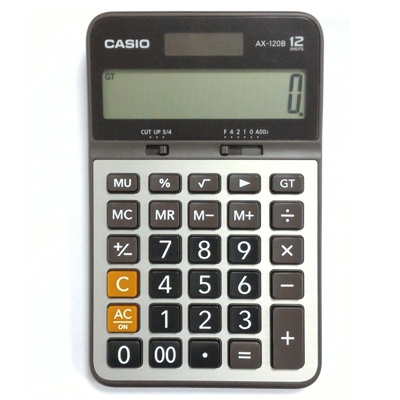 CASIO 卡西歐 AX-120B 商業型標準計算機 12位數