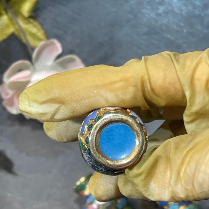 嚴選80年代景泰藍迷你小花瓶，銅胎掐絲琺瑯工藝，精湛掐絲細膩花紋