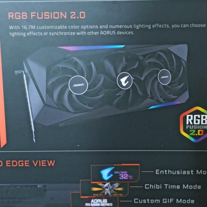 AORUS RX6800XT 16G MASTER超新礦卡出清$24988-顯示卡今年2月購買已註冊保證功能正常無送修無事故無火燒-使用3個月虧本賣-快來酸！
