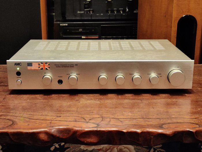 英國 AMC 306 薄型多功能綜合擴大機 可獨立前級 有黑膠 MM/MC 切換