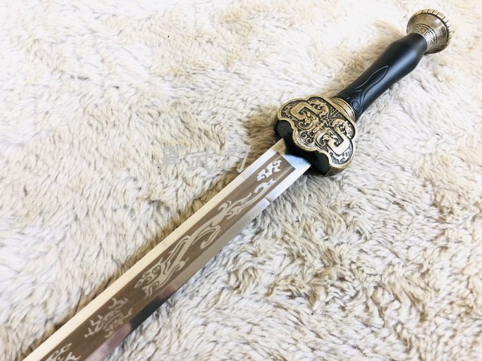 短刀，古銅製，「建安二年永寶」，時代物 短刀，古銅製，「建安二年永