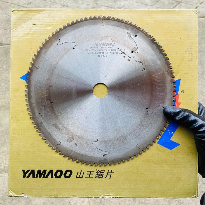 特價處理10寸-255*100齒/臺灣山王超薄鑲合金木工鋸片/左右齒齒/切割機推臺鋸手提鋸精密鋸圓鋸片/二手鋸-【牧田工具品質店】