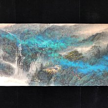 Z120【吳冠中】風景，八尺橫幅純手繪作品尺寸約239*100釐米未裝裱，帶