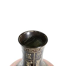 博古珍藏》宋．吉州窯黑釉刻鳳紋文字花瓶．早期收藏．老件文物瓷器．高