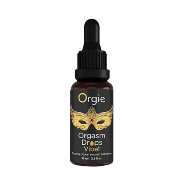 葡萄牙Orgie｜Orgasm Drop Vibe小金瓶挑逗蜜豆熱感口交凝膠 15ml｜情趣用品 潤滑液 按摩油
