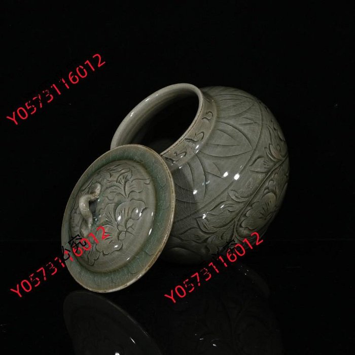 【希少品】中国宋時代　越窯蓋瓶y116 宋代越窯荷葉蓋罐1（19×14.5cm）15043180青瓷、白瓷、青白瓷| Yahoo拍賣