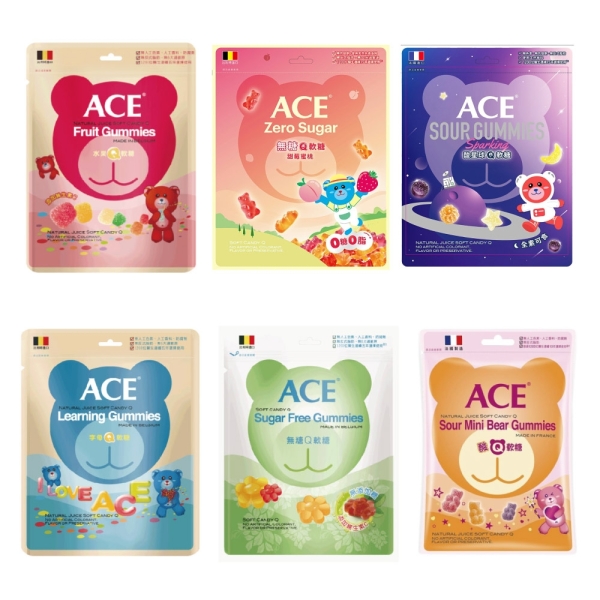 比利時 ACE Q軟糖量販包220-240g(多款可選)