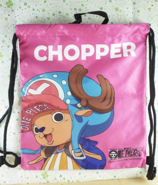 【震撼精品百貨】One Piece 海賊王~束口後揹包-喬巴(桃)