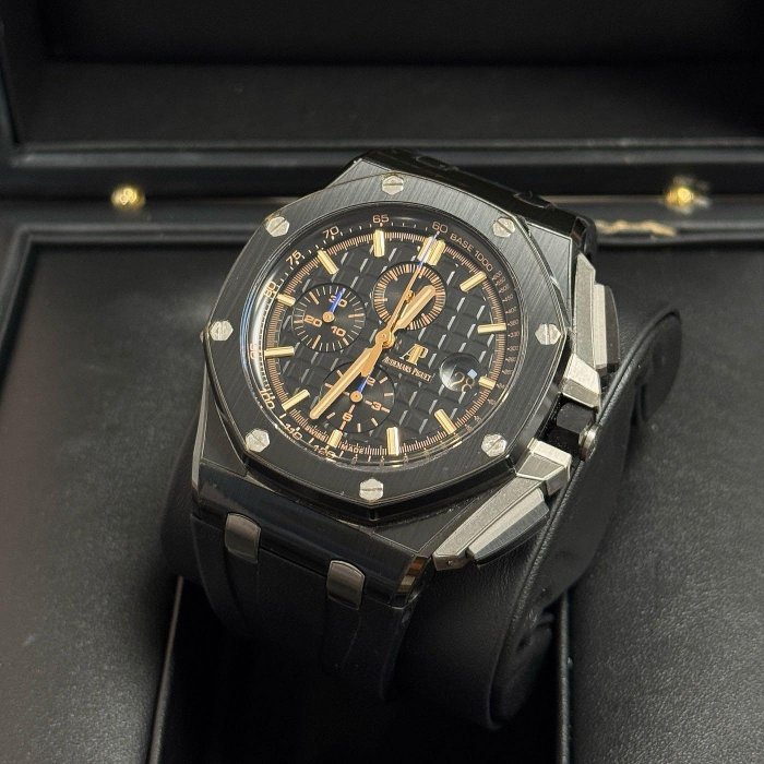 愛彼 AP Audemars Piguet 26405CE Royal Oak Offshore 皇家橡樹離岸型 黑陶瓷 非大金貓