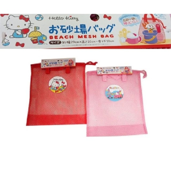 小禮堂 Sanrio 三麗鷗 Hello Kitty 手提束口網袋 (2色隨機出貨)