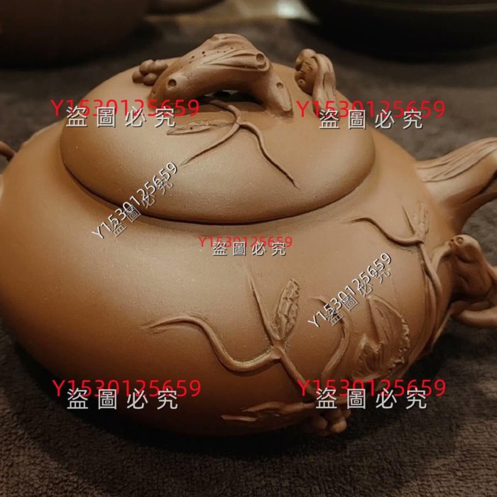 宜興紫砂壺，八九十年代彩芳款，290mI，黃龍山原礦大紅泥不可多得