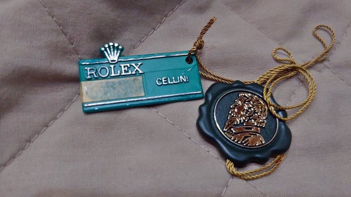 ROLEX 勞力士  CELLINI 綠標 藍標 原廠吊牌