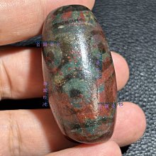 西藏天珠象雄天珠藏傳龜甲八眼天珠九眼頁巖天降石朱砂沁色尺寸49*25mm