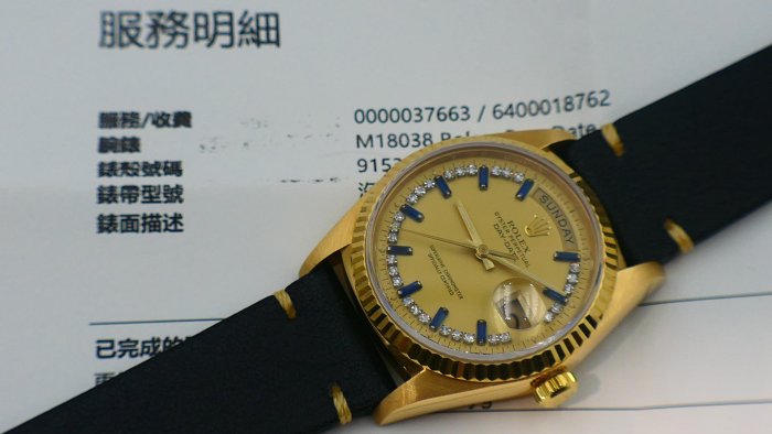 【美好時光】個人收藏釋出!ROLEX勞力士藍寶冰糖18038超美品! ( 1803 18238 118238參考)