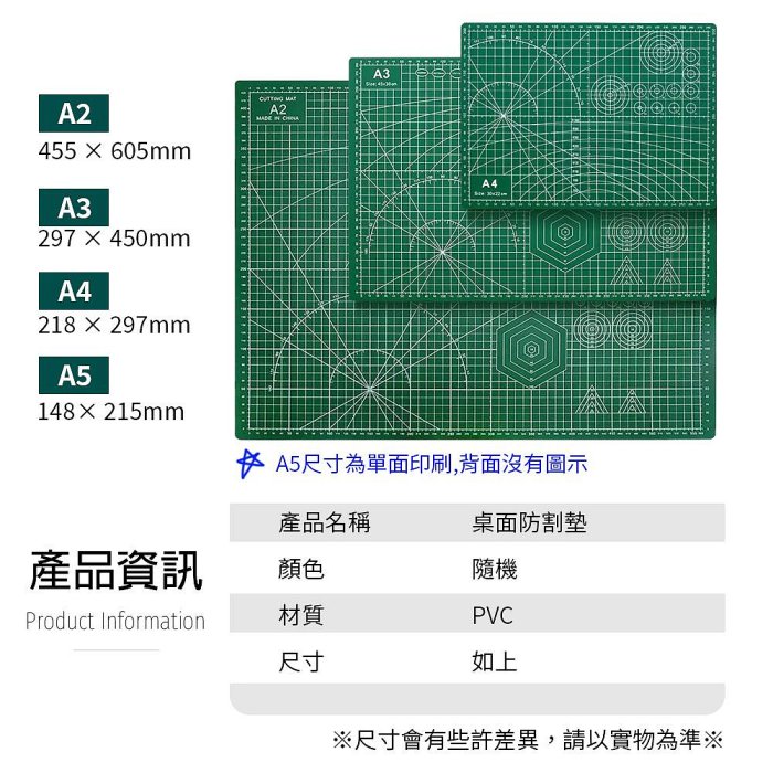 【神來也】 A2/A3/A4/A5 切割墊板 雙面可用 雕刻板 刻度板 防滑書寫桌墊 桌墊 切割墊 | Yahoo拍賣