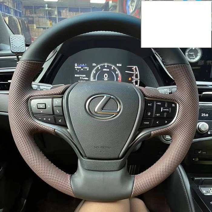 凌志ES200 NX260 NX350h RX300方向盤套真皮手縫把套專用全包