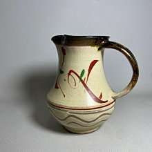 藏舊尋寶屋】老日本沖繩美術家大山窯与那覇朝大赤繪水差陶壺/陶水注附