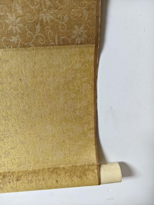戊午年嚴選季平行草書掛軸，178x56cm娟本佳作純手繪藝術品書法收藏雕漆