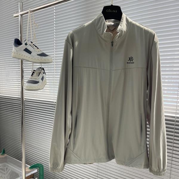 『名品站』KAILAS夏季新款時尚休閒外套 英倫風型男立領外套 原單大牌 輕薄防潑水透氣戶外皮膚衣防曬服夾克256AT396