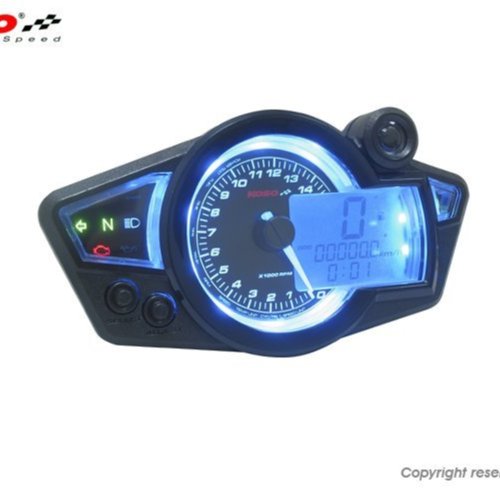 KOSO RX1N 摩托車速度表數位指針碼表時速液晶顯示多功能超速警告/超轉