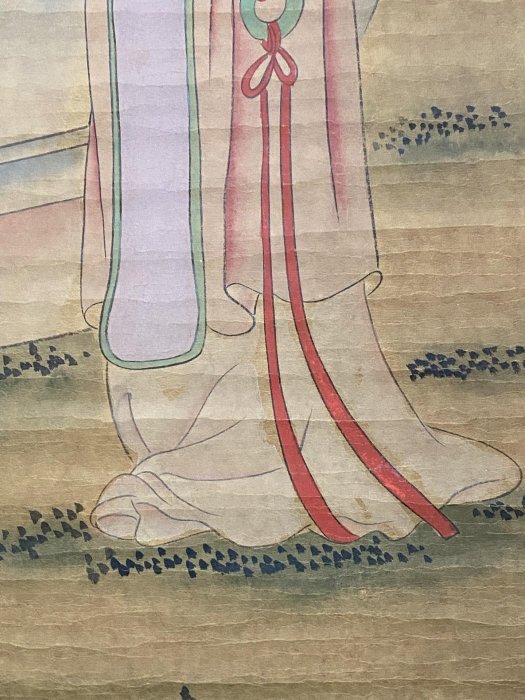 編號：14656 畫家：仇英仕女畫三尺中堂畫純手繪畫畫工精細。1 加材質