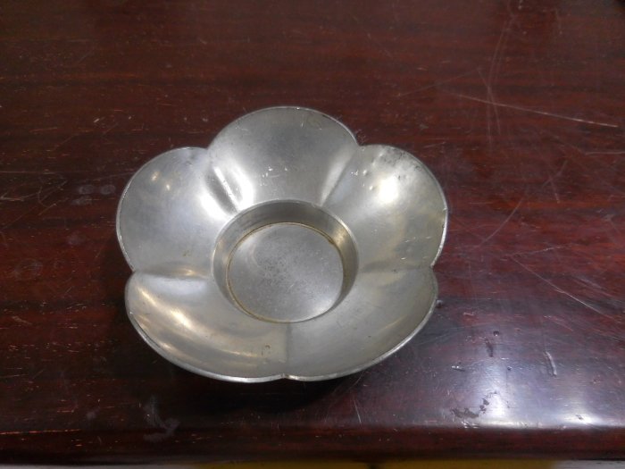 北溟居古美術】錫茶托五客