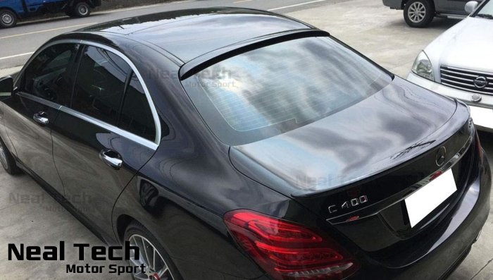 全新含烤漆 Benz W205 AMG運動款 後頂翼 上遮陽 改裝 空力套件 C180 C200 C250 C300