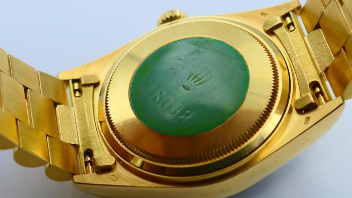 【美好時光】ROLEX勞力士罕見近庫存新品品相18038盒單全金字塔面超美品!( 1803 18238參考)