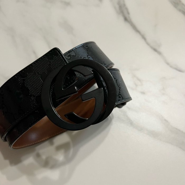 瑞奇二手品 Gucci pvc皮帶 80cm 美品