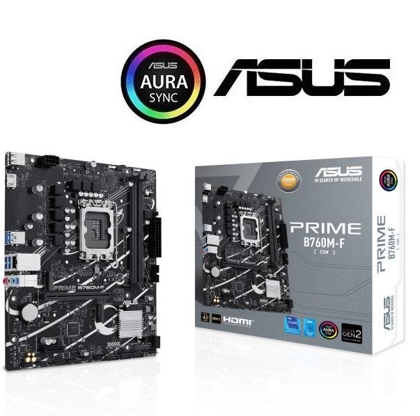 現貨】ASUS 華碩 PRIME B760M-F CSM 主機板 D5 M.2 雙槽 mATX Gen4 【公司貨