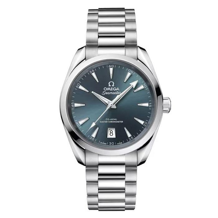 【玩錶交流】全新品 OMEGA AQUA TERRA SHADES 大西洋藍色亮漆面盤 海馬 38mm 22010382003003