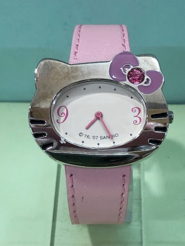 【震撼精品百貨】Hello Kitty 凱蒂貓~Sanrio HELLO KITTY手錶-造型大頭(粉)#64894