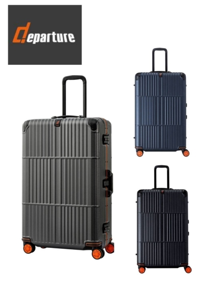 買一送3) Departure 30吋可託運《登峰造極細鋁框橘框煞車箱》PC靜音輪