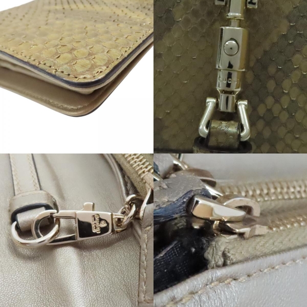 GUCCI 古馳金色蛇皮肩背包#283061 【二手名牌BRAND OFF】 | 購物包/肩