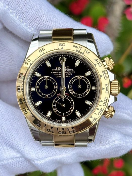 勞力士 ROLEX  116503 Daytona 半金黑迪   錶徑40mm 動力來源4130 保卡2023/FEB
