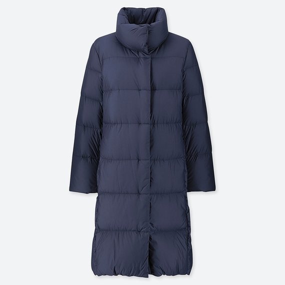 原價4990元 全新正品 女 uniqlo 輕型 羽絨大衣 羽絨外套 外套 大衣 立領 長外套