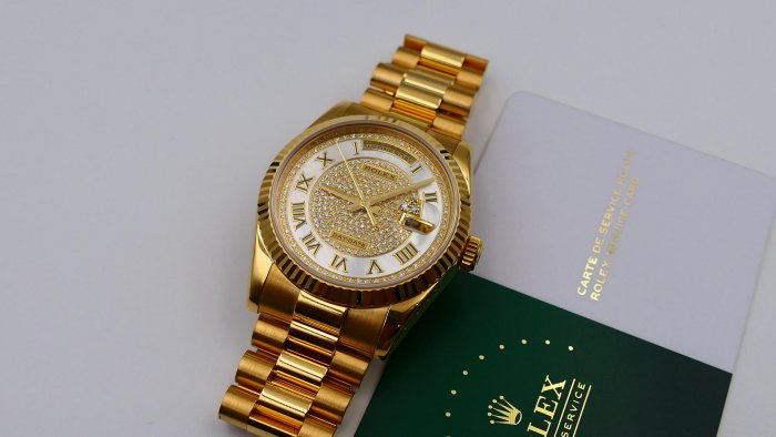 【美好時光】ROLEX勞力士 118238原裝滿天星釋出!單錶一只RSC洗油保養完成( 128238 18238參考)