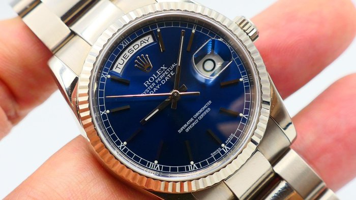 【美好時光】ROLEX勞力士 118239原裝藍面盒單全釋出!RSC驗證完成( 18239 128239參考)