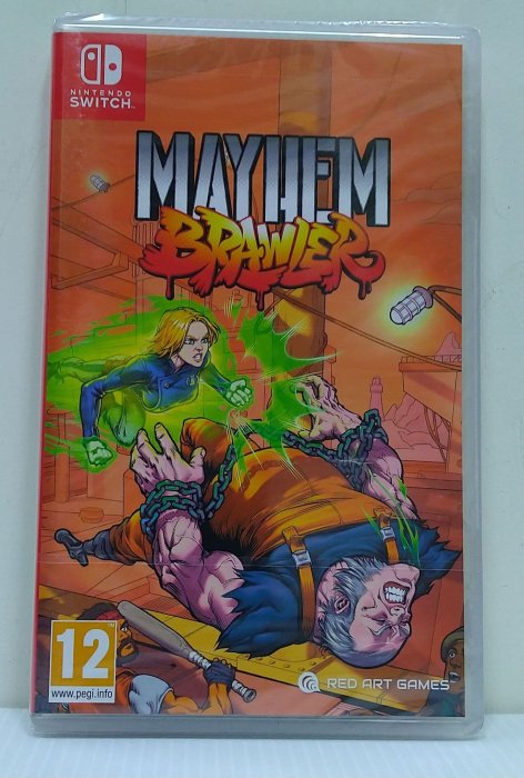 現貨]NS混亂鬥士Mayhem Brawler中文版(全新未拆)全球限量實體版遊戲