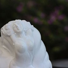 回流精品~~國寶壽山石精品擺件----瓷白芙蓉石[海女] 名家| Yahoo拍賣